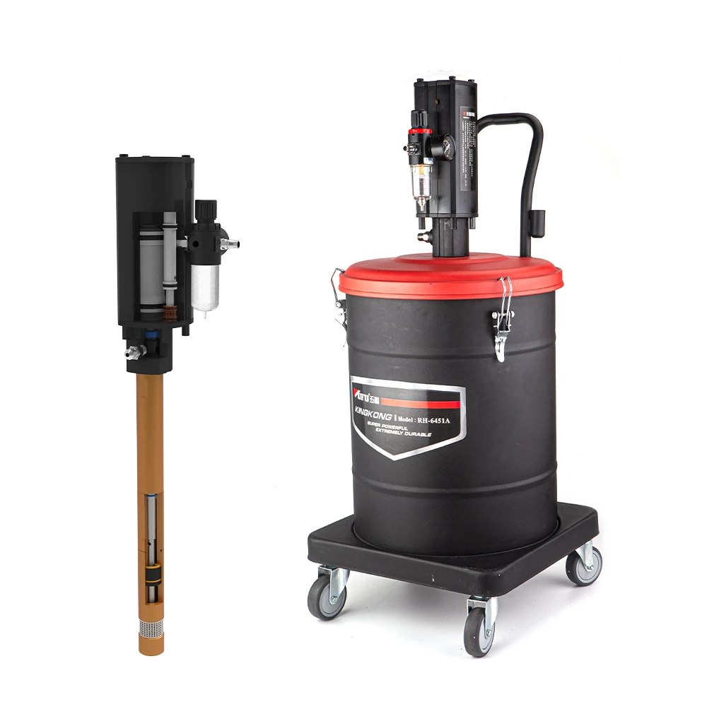 RH-6451A Lubricant transfer injector lubricator pump Air Operated Dispenser Lubricator Barrel Bucket Grease Pump