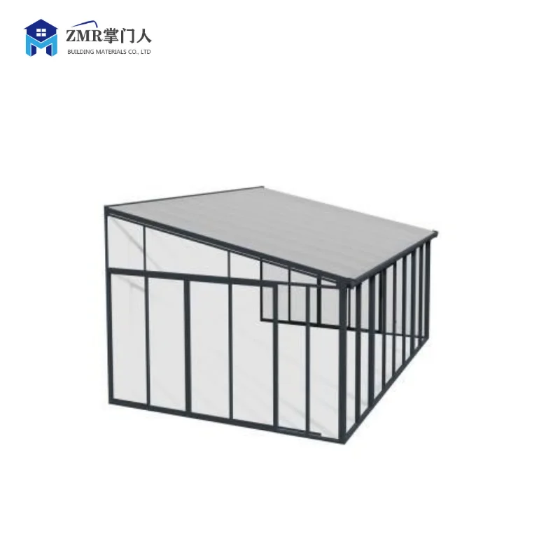 Independent Green House Aluminum Alloy Laminated Glass European style Custom Outdoor Sale sun room