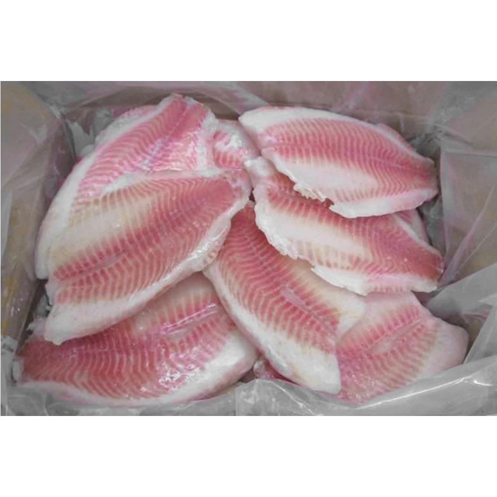Custom10lbs Per Carton Frozen Fresh Nile Tilapia Fish Fillet Export Wholesale Price 5oz
