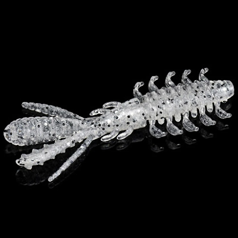 LUTAC 1.8g 3g TPE Pipi Soft Shrimp 6 Colors Floating Water Bass Lure Swim Bait With Flavor