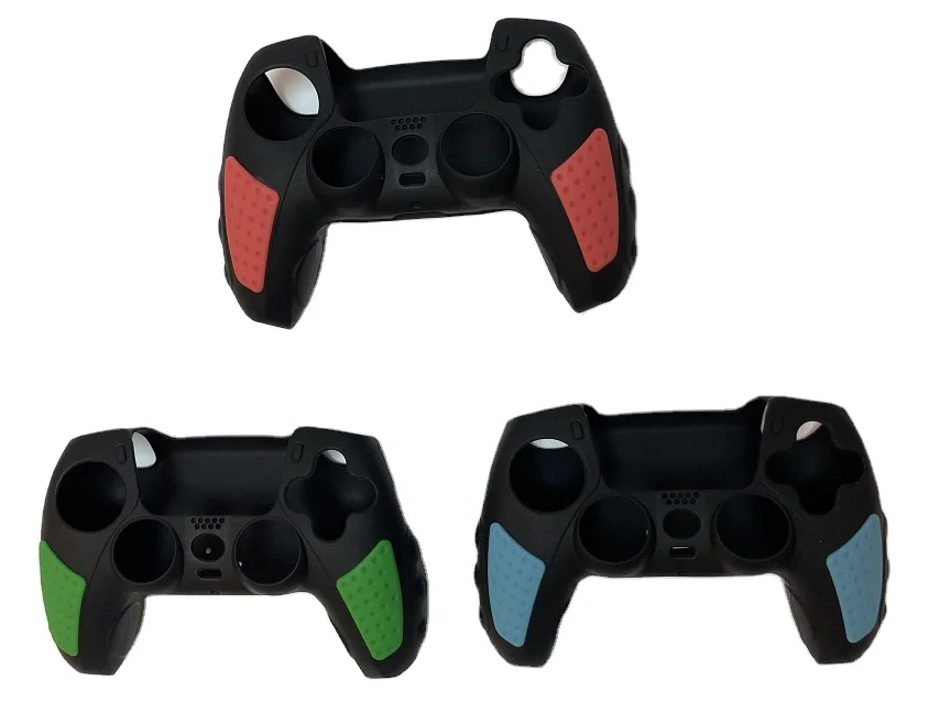 Для playstation 5 кожного покрова ps5 pro slim геймпад силиконовый контроллер грипса руля