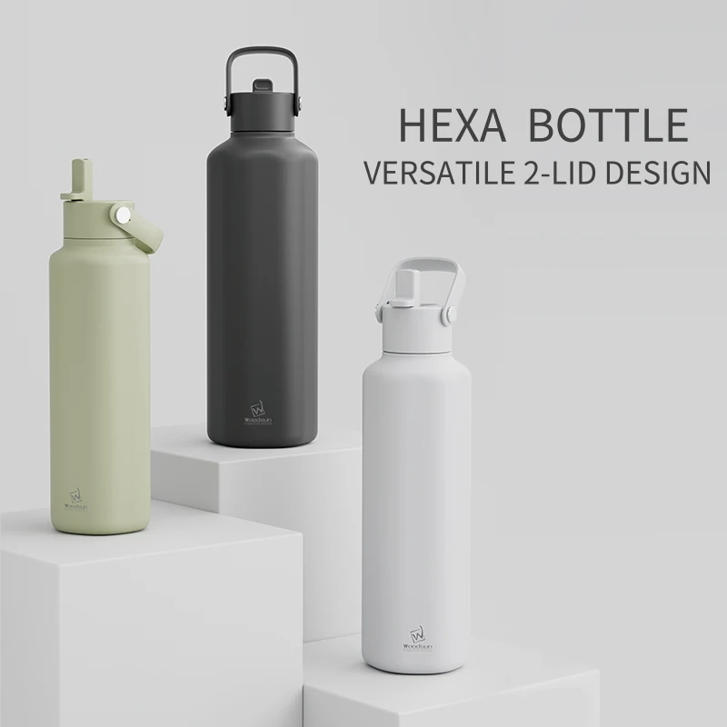 2024 Eco Friendly Fitness Custom Vacuum Insulated Water Flask Bottle Termos Sports Waterbottle Water Bottles For Men
