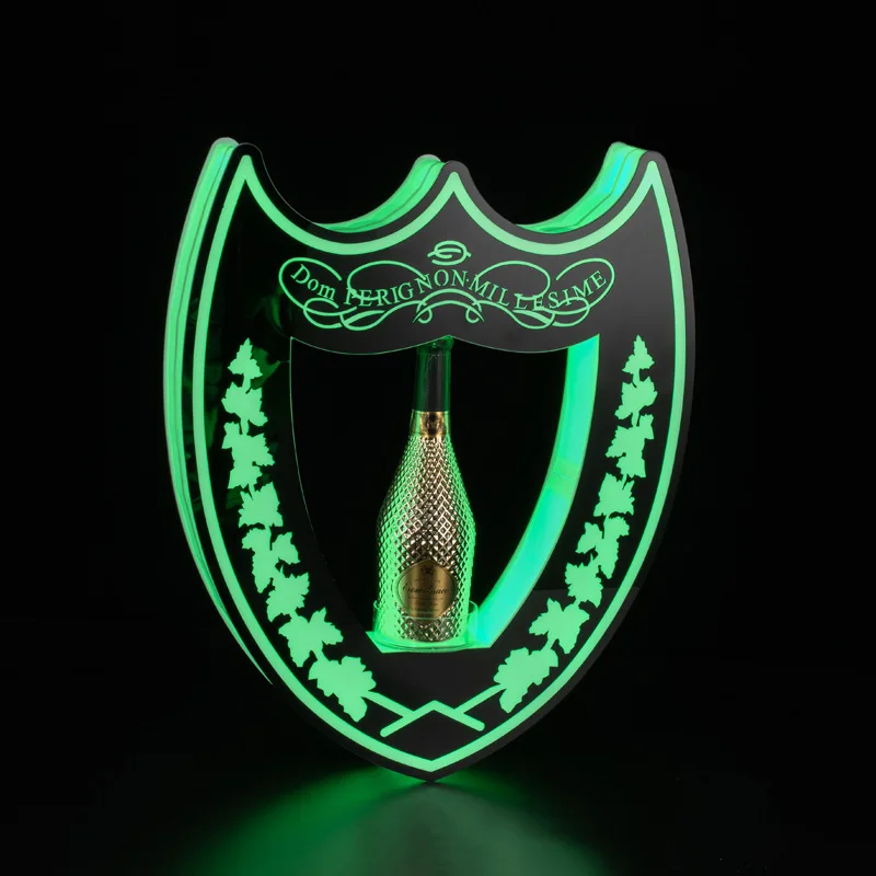 Factory Acrylic Designed custom logo champagne vodka beverage led vodka bottle beverage microscope display stand