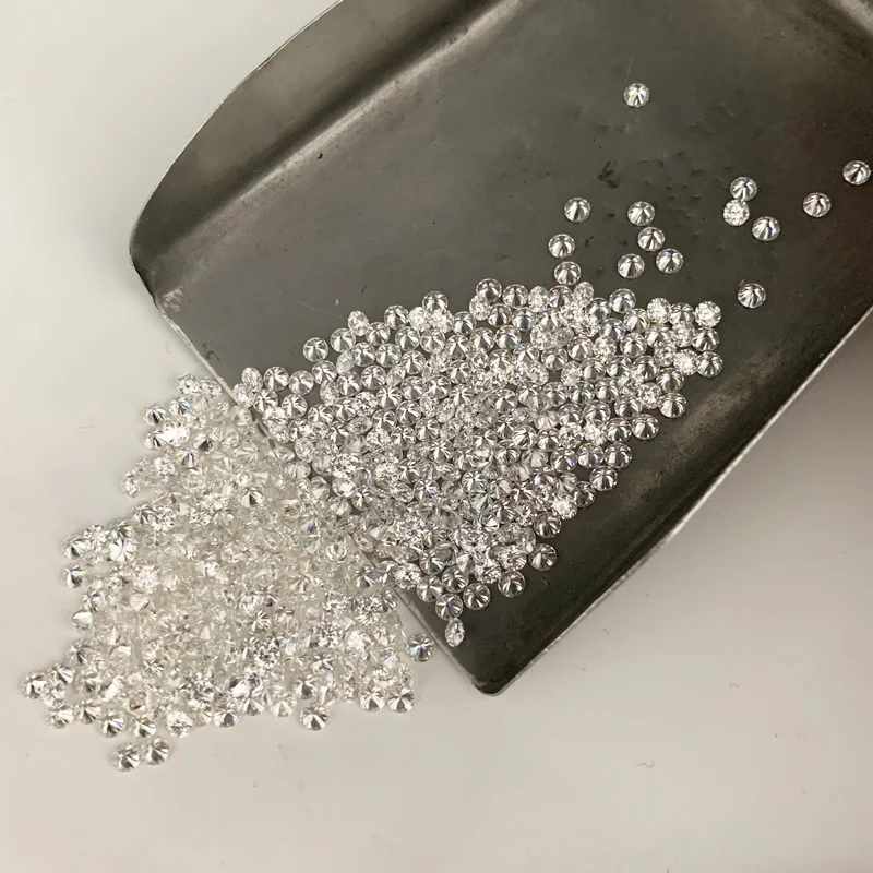 Small Size 1mm-3mm White Round Brilliant Cut Moissanite Diamond Loose Gemstones Directly From Factory