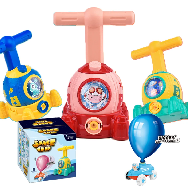 Air Balloon Pump Machine With More Accessories Space Air Power Balloon Launcher Car For Children Over 3