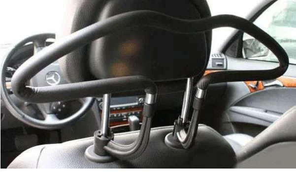 Car Clothes Hanger Car Seat Back Pu Stainless Steel Clothes Hanger Car Suit Hanger For Clothes
