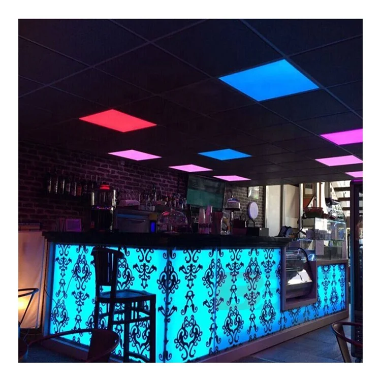 ON Sale Fancy Design Flower Curved Small L Shape Home Mini Drink Bar Counter Artificial Stone New Style LED lighting Bar Counter