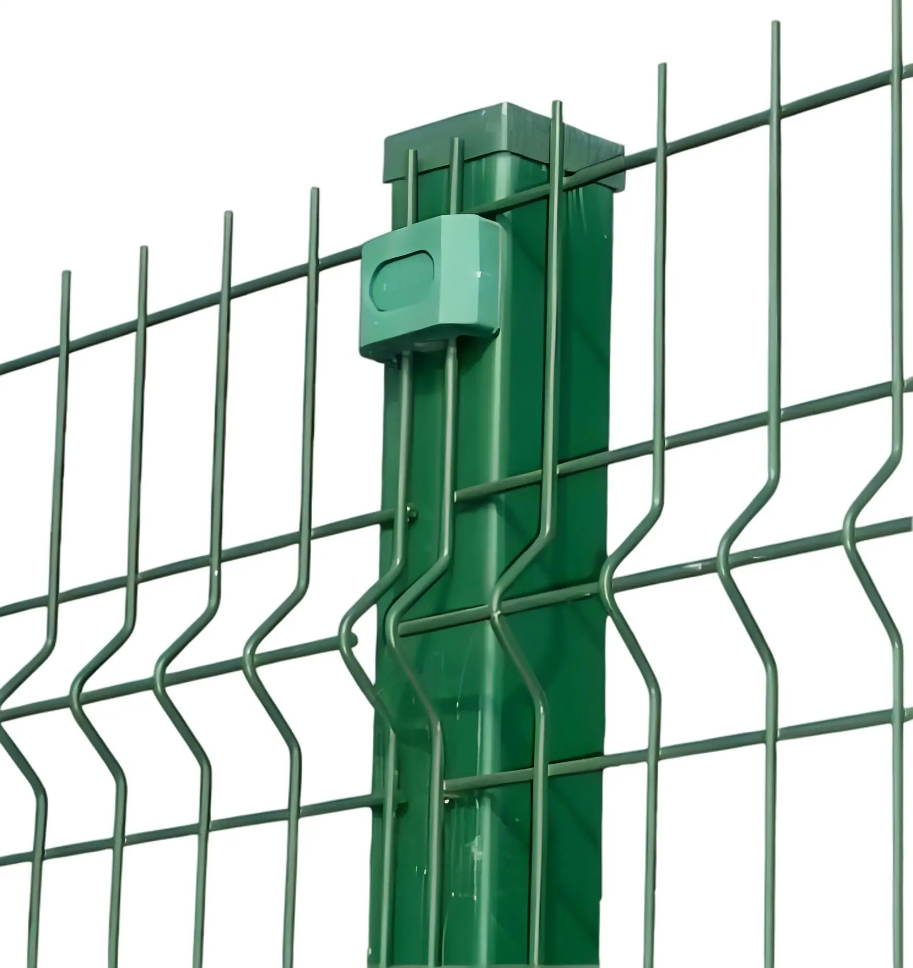 Curved Hot Dip Galvanized Peach Post Mesh Fence Coated Welded 3D PVC Fencing, Trellis & Gates Iron Metal RAL Colors Not Support