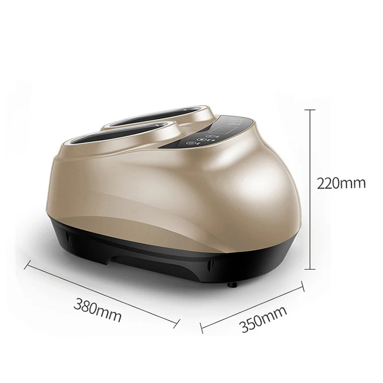 KIKI MASSAGE Electric Deep Kneading Therapy Air Compression Roller Shiatsu Foot SPA Massager Machine with Heat