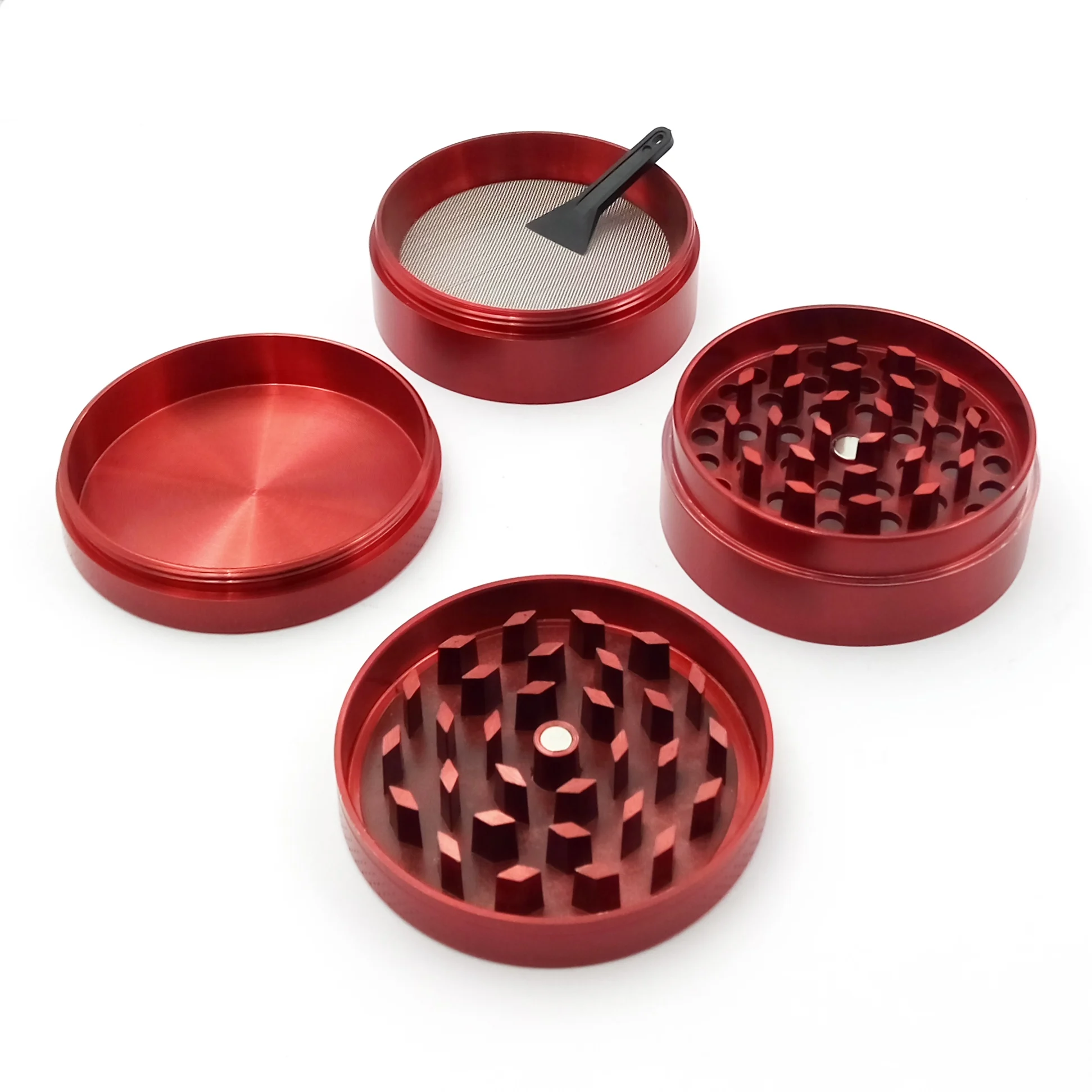 Изготовленным на заказ логосом жернов для трав, диаметр 40 50 55-63 75 мм лазерный УФ-печать цинковый сплав 4 слоя сорняков Точильщик аксессуары для курения