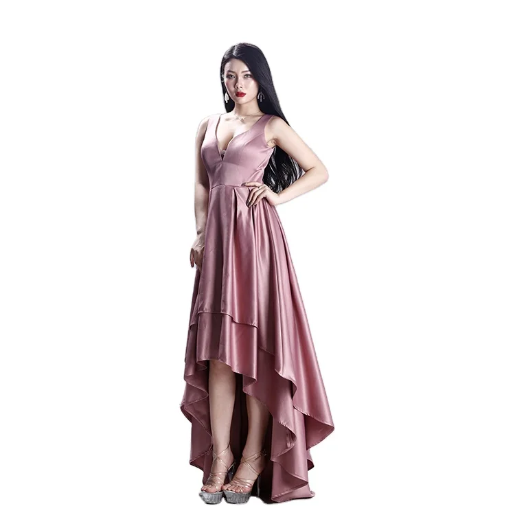 2021 New Arrivals Plus Size Pink Wear Sexy Women Evening Dresses
