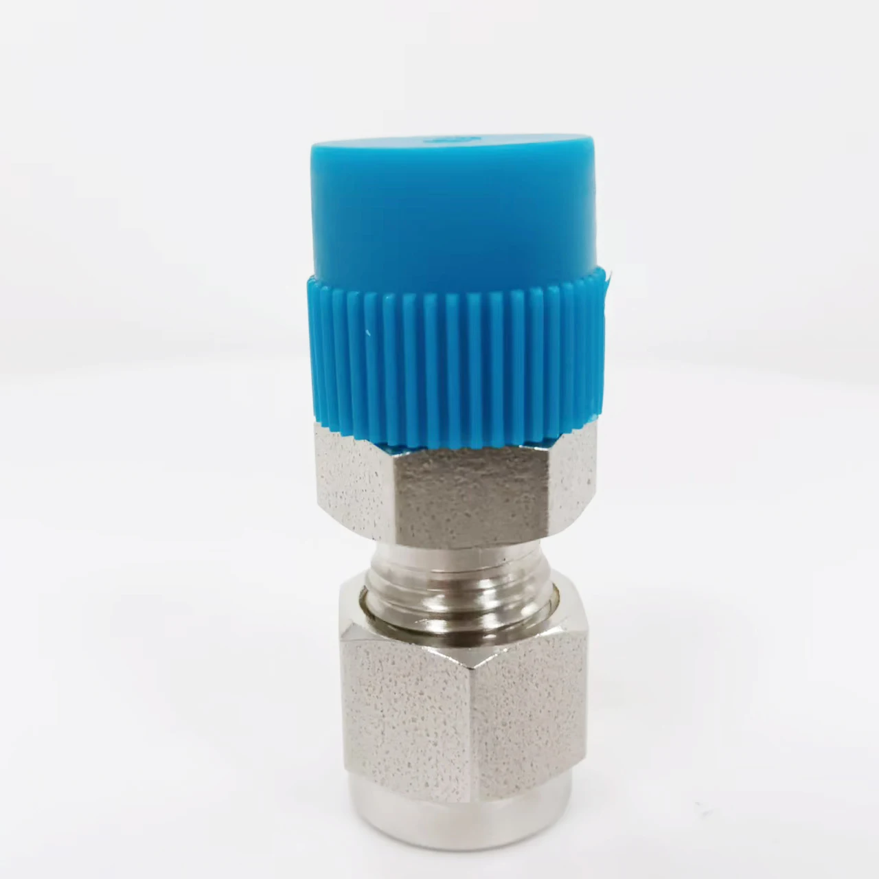 SS316 Male NPT to Male ISO Parallel Thread Pipe Fitting with Nut Hex Nipple Design