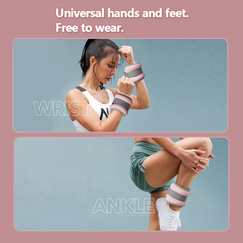 Colorful Iron Fabric Arm Leg Ankle Weights in 0.6kg 1kg 2kg 3kg 4kg Sizes Custom Size Durable Exercise Equipment for Boys Girls