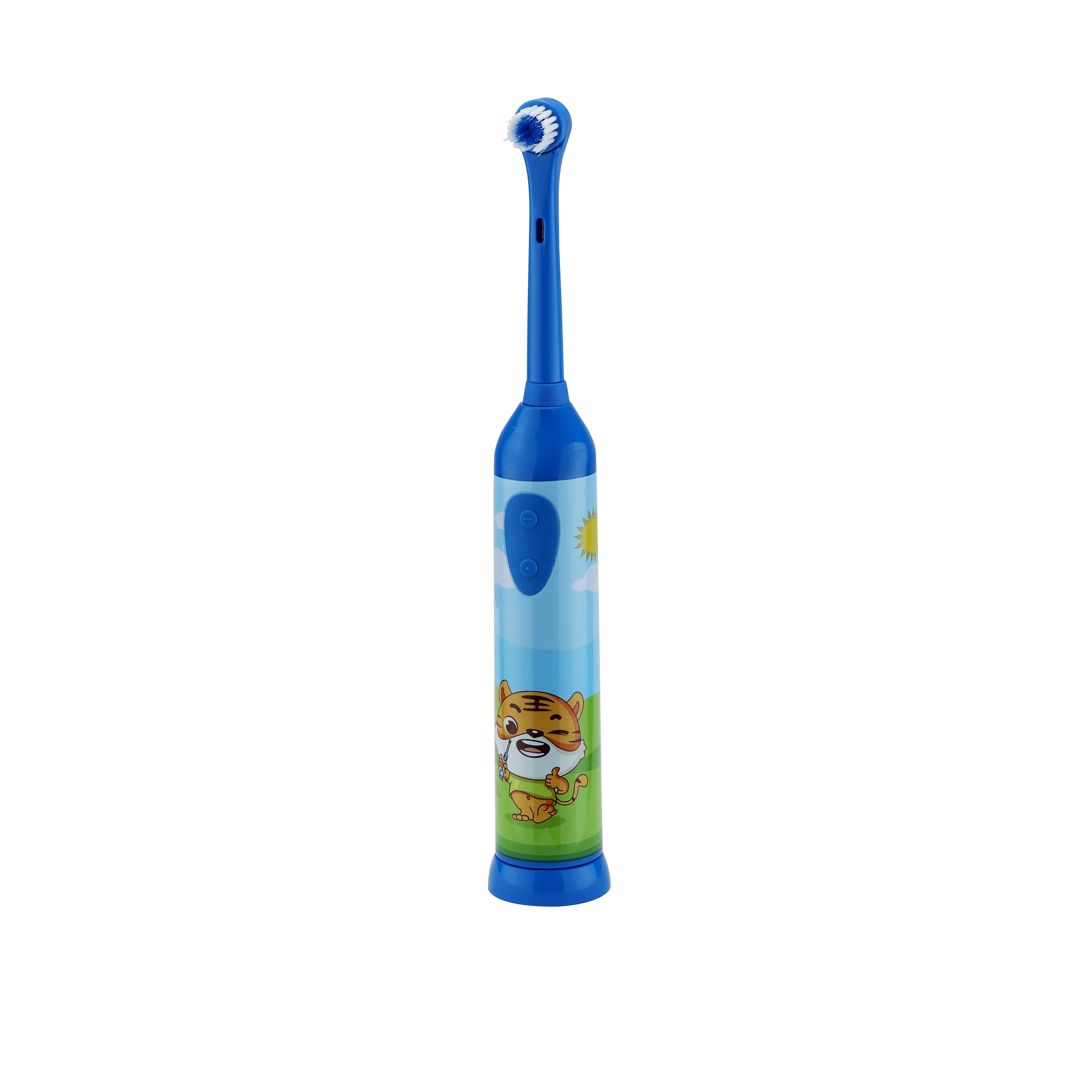 Waterproof IPX7 High Quality BSCI BRC Approved battery Rotating Children Electric Toothbrush private label