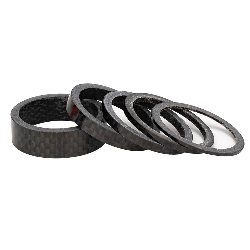 ZTTO  Ultra-Light Carbon fiber Bicycle Washer Mountain Road Bike Washers Spacer Gasket Fork Headset Parts 1/2/3/5/10/15mm