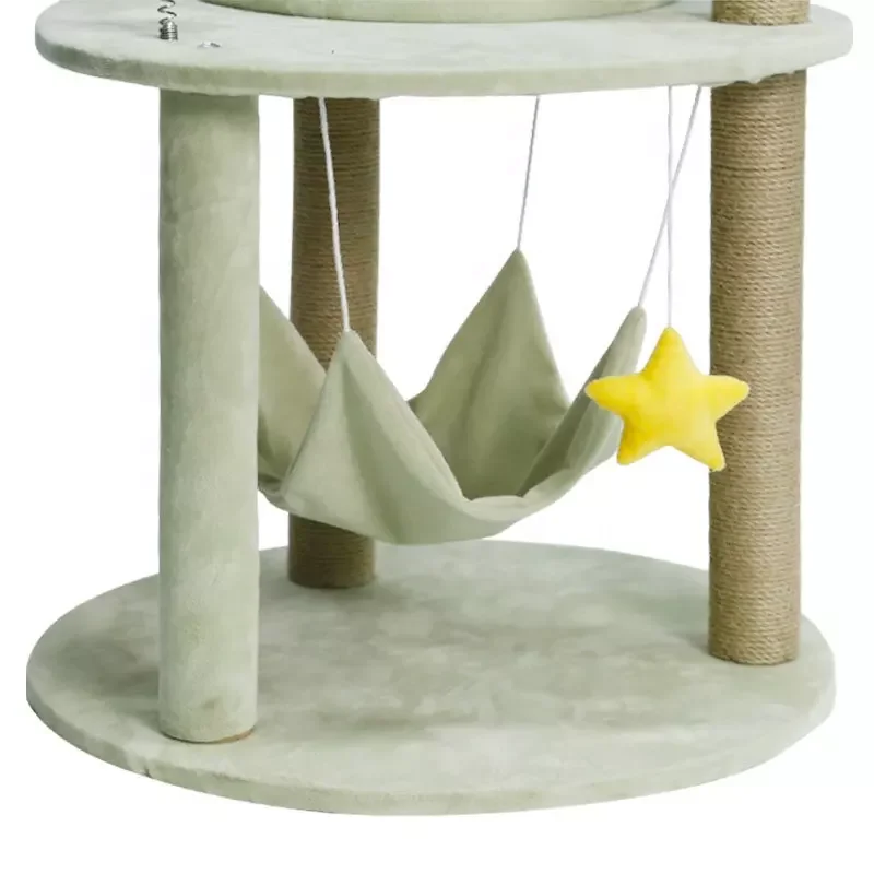 High Quality Cat Tree Pellets Natural Sisal Large Cat Tree Condo Hammock Cat Tower Furniture