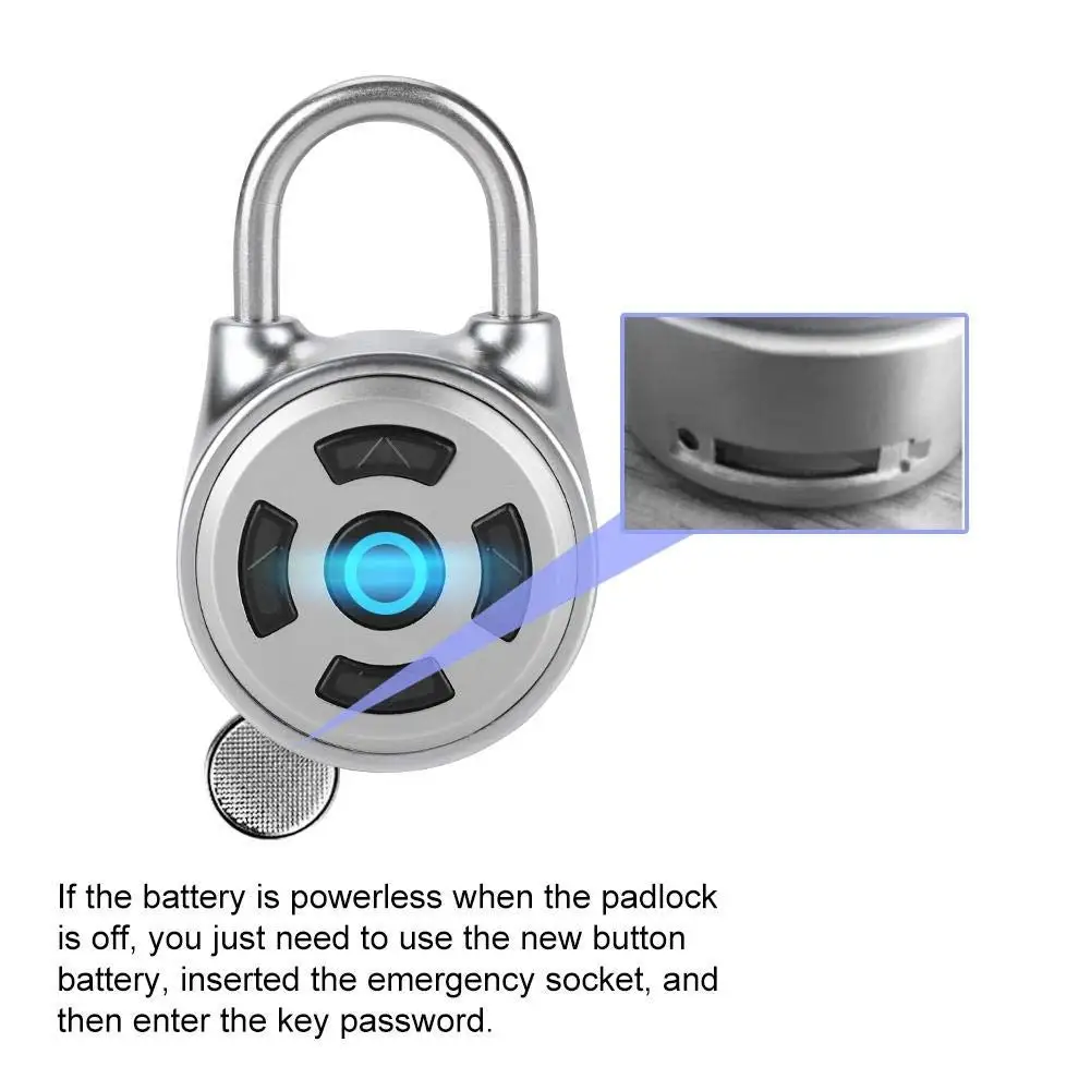 Digital Thumbprint APP PadLock Intelligent Padlock Smart Password Padlock