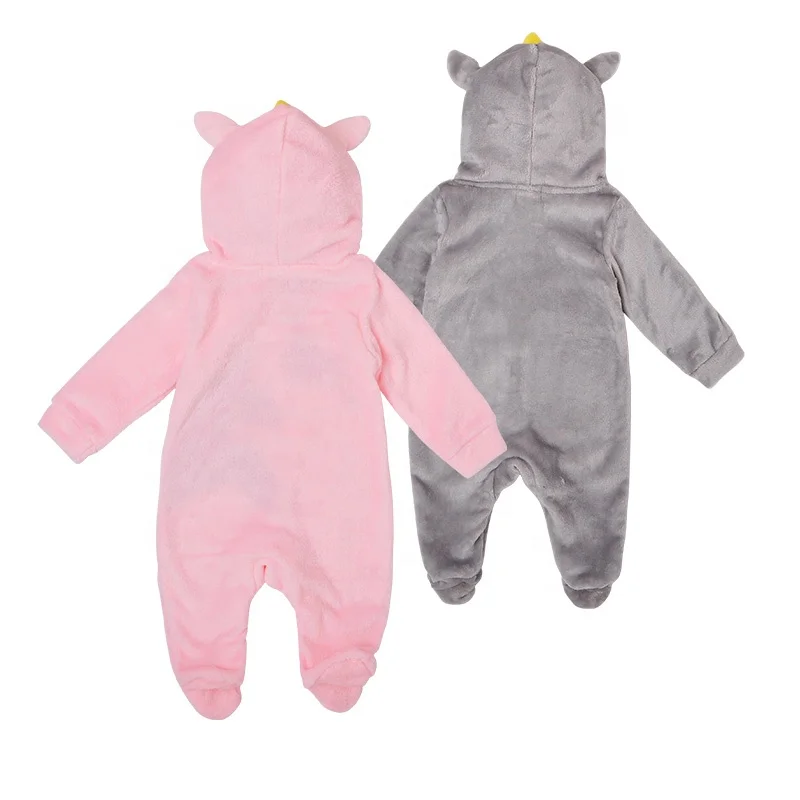 Baby Clothes Autumn And Winter Models New Newborn One-piece Baby Outing Clothes Romper Infant Flannel Crawl Clothes Cute