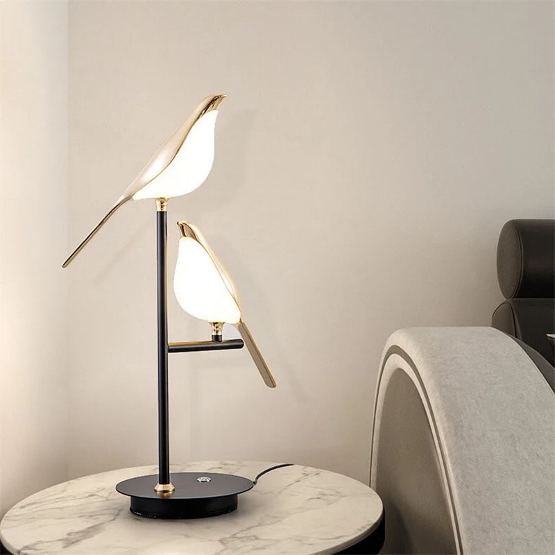 Modern Touch Dimming Stand Led Night Light Reading Table Lamp For Studant Study Office Work Bedroom Bedside