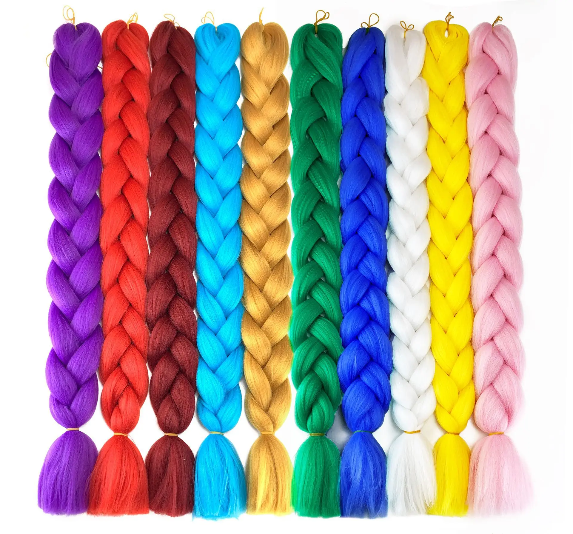 Wholesale Price Synthetic Braids Hair 82inch 165grams African Yaki Synthetic Braiding Hair for Ombre Braid Synthetic Fiber