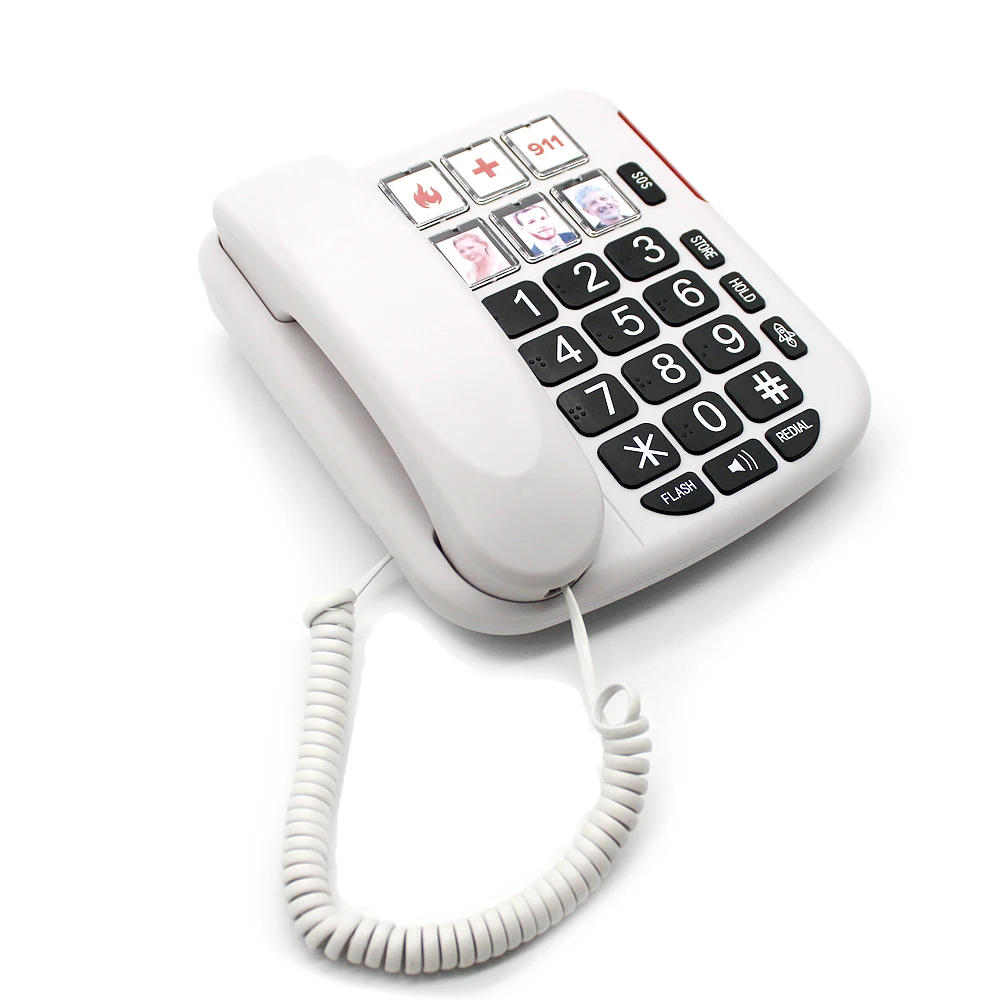 2022 New Model Big Buttons Telephone Basic Home Landline Phone for elderly