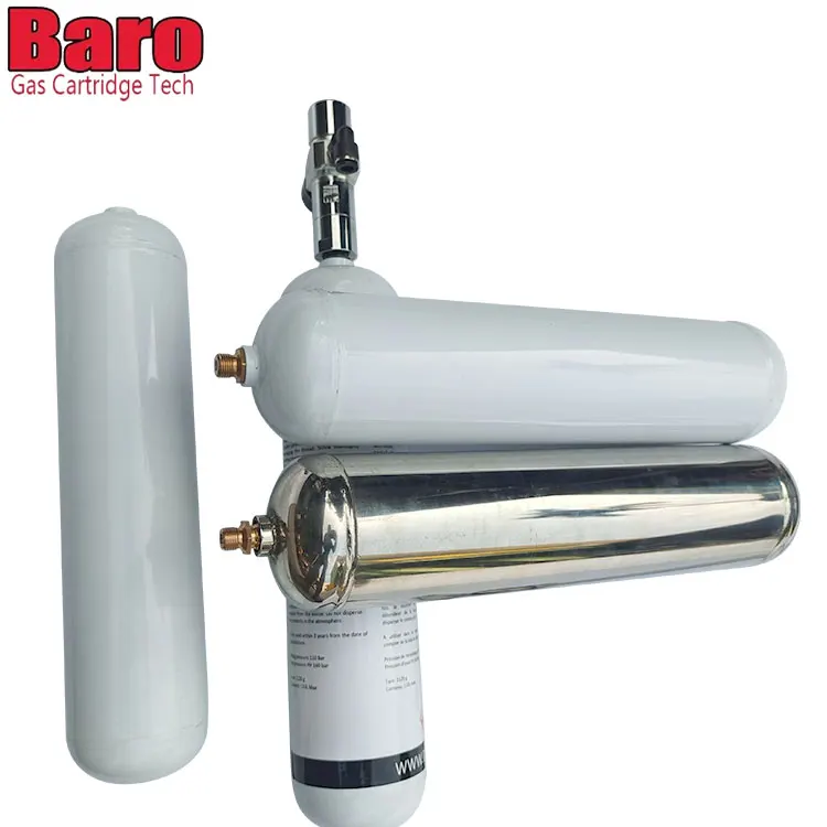 0.95L CO2 Cartridge 580g Argon Nitrogen Cartridge Gas Bottle 580g Argon Nitrogen Gas Cylinder