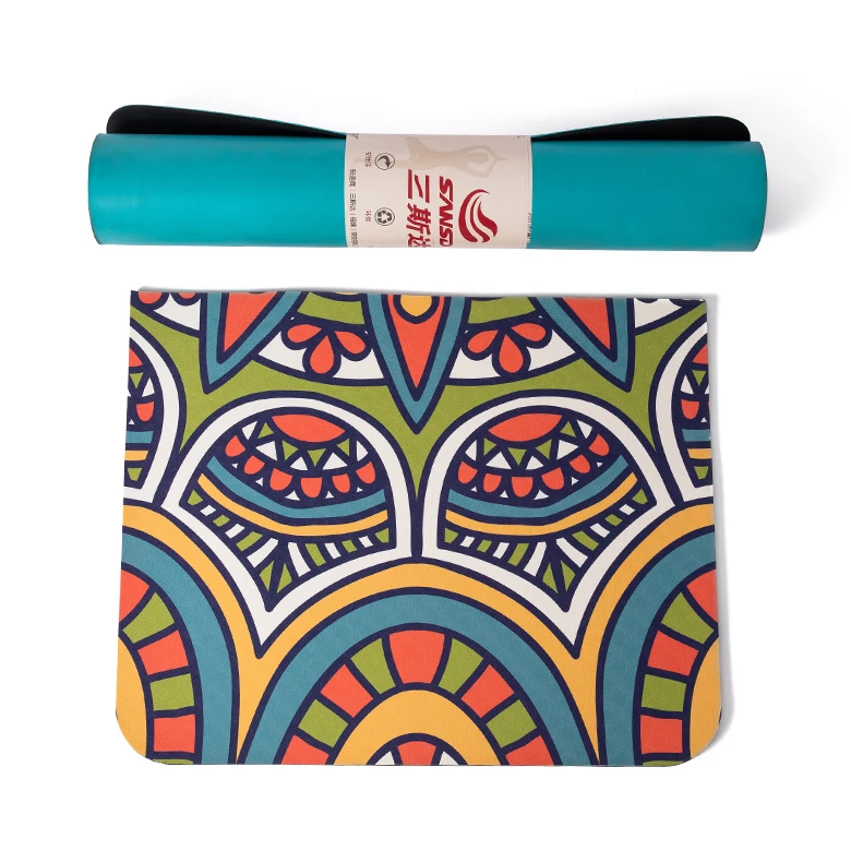 Sansd Extra Thick High Density Exercise Tpe Waterproof Yoga Mat For Hot Yoga Bikram Ashtanga Sweaty Workouts