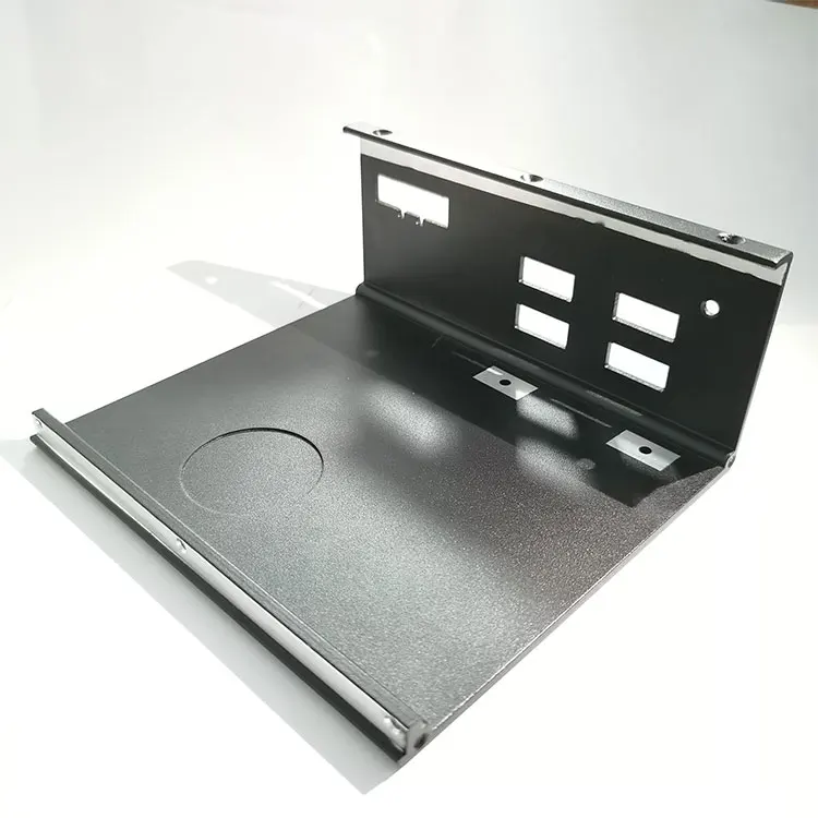 Wholesale Stamping Black Stainless Steel Metal L Angle Mounting Corner Bracket Machine Sheet Metal