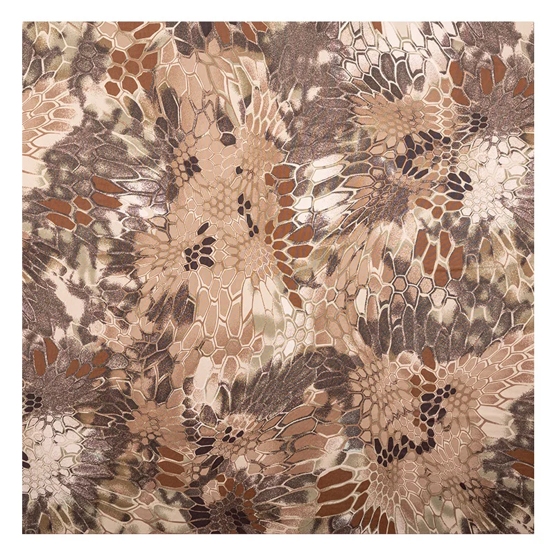 Customized fabrics 94% polyester 6% spandex knitted warp knit camouflage print fabric four-way stretch fabrics