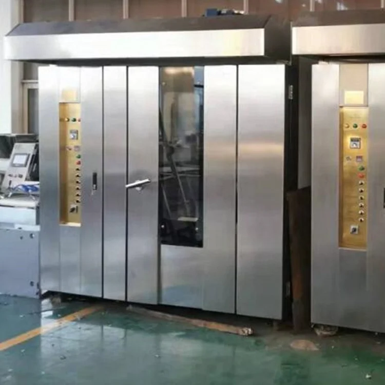 Commercial Bread Baking Oven Electrical Gas 32 Tray Rotary Oven For Bakery Rotating Baking Oven For Sale