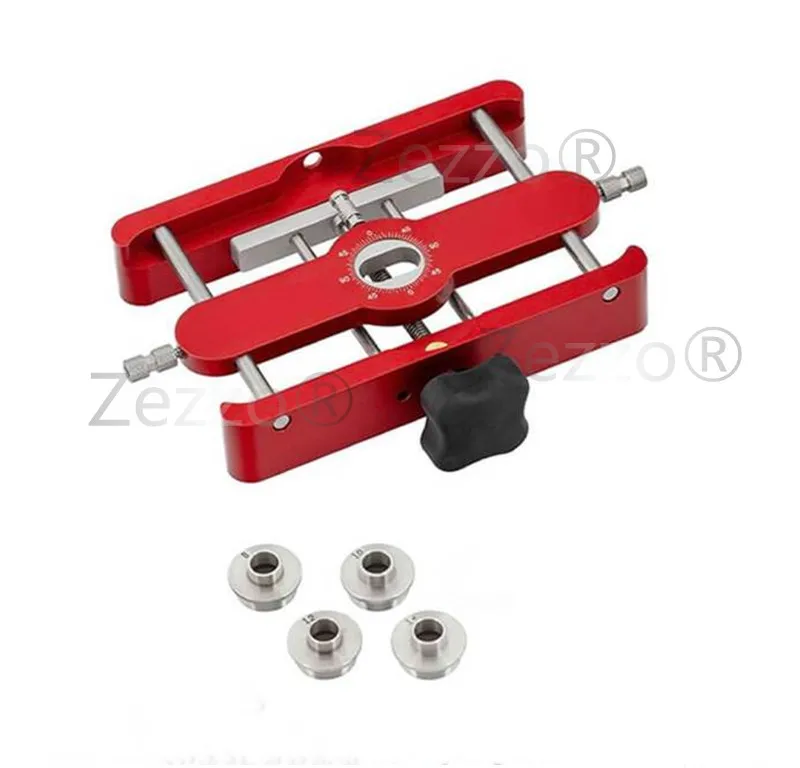 International Aluminum Alloy And Stainless Steel Woodworking Drilling Locator Dowel Jigs Loose Tenon Joinery Jig