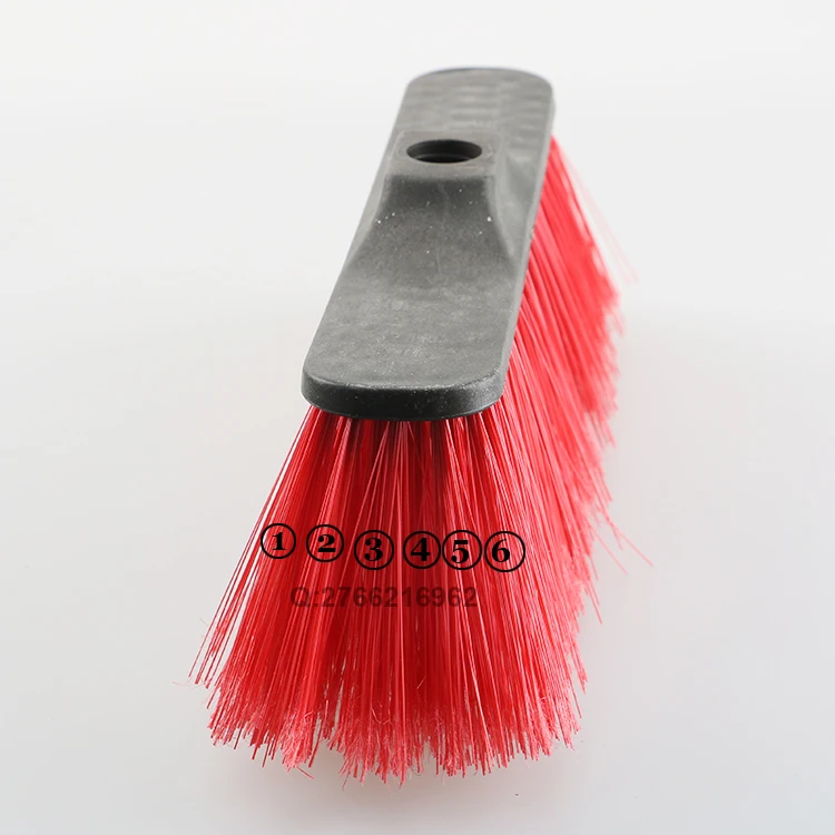 HQ0578R cheap black color Indian PP broom with soft bristle home cleaning