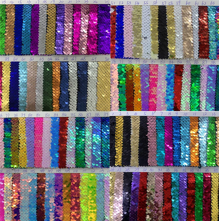 High Quality French African Stretch Glitter Polyester Embroidery 18mm Mesh Lace Fabric Red Sequins For Wedding Dress