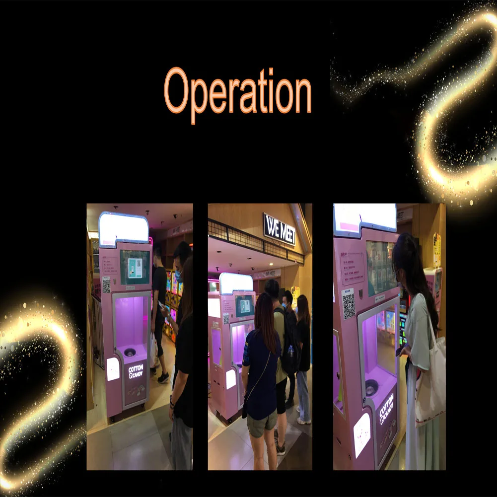 New Product Cotton Candy Machine Self Service Operation Saves Manpower