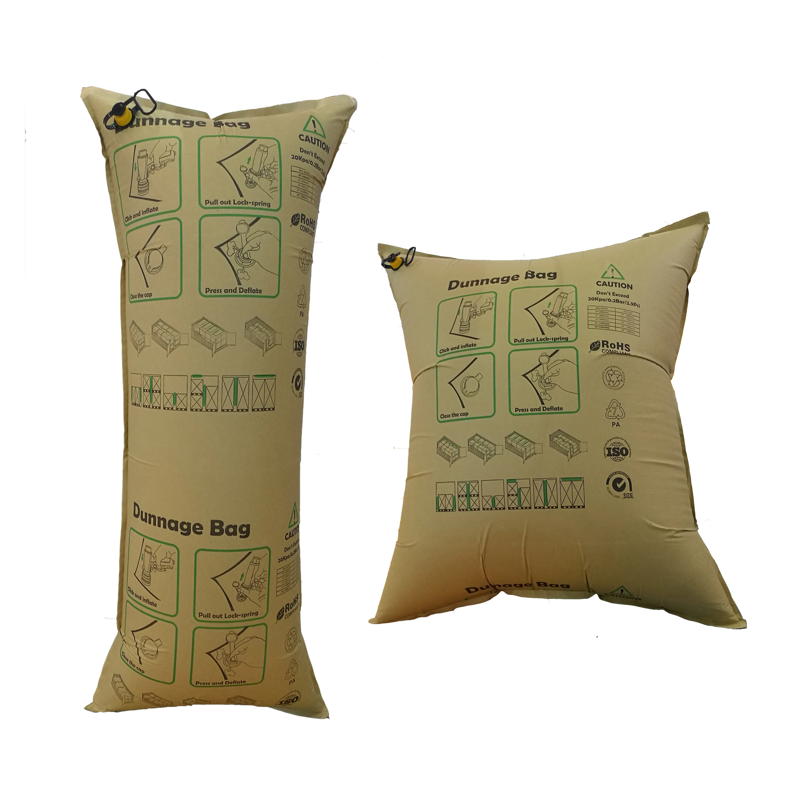 The best cargo safety airbag/dunnage airbags is used as a buffer and anti-collision bag for filling gaps in containers