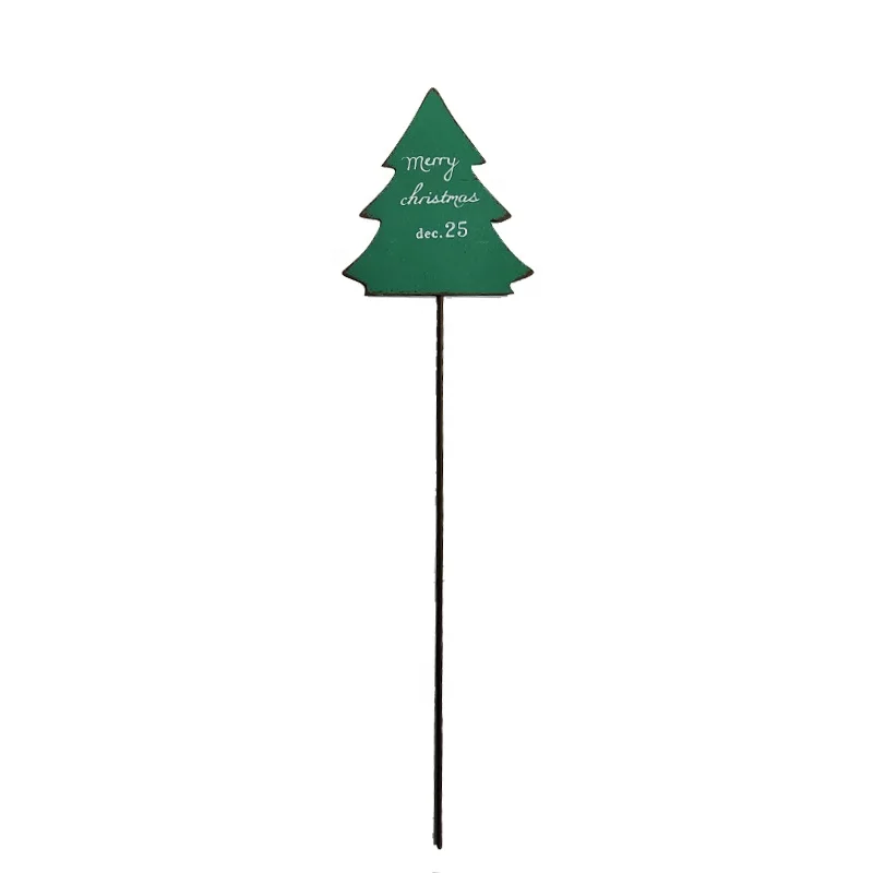 Sheet Metal Laser Cut Iron Christmas pine Silhouette Pendant Artwork Indoor Outdoor Garden Courtyard Christmas Tree Decoration
