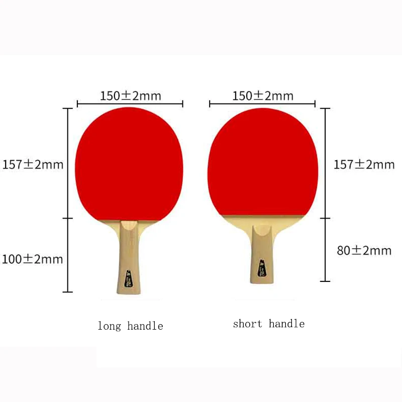 Double Fish Original Pro Carbon Wood Table Tennis Rackets, 5 Layers FL long handle Ping pong Paddles