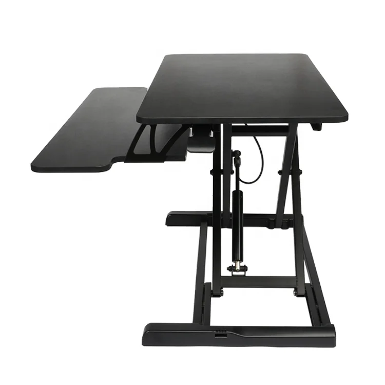 Built-In Keyboard Holder Variable Height Adjustable Table Gas Lift Adjustable Desk