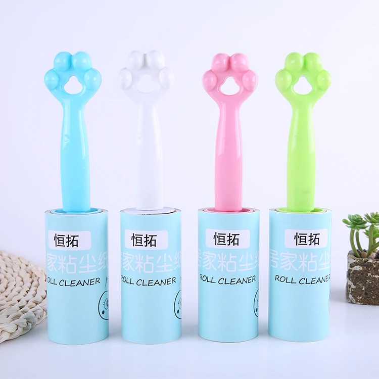 Высококачественная китайская продукция, липкая бумага, пластиковая ручка с милым кошачьим когтем, портативная многофункциональная Экологически чистая Машинка для снятия катышков
