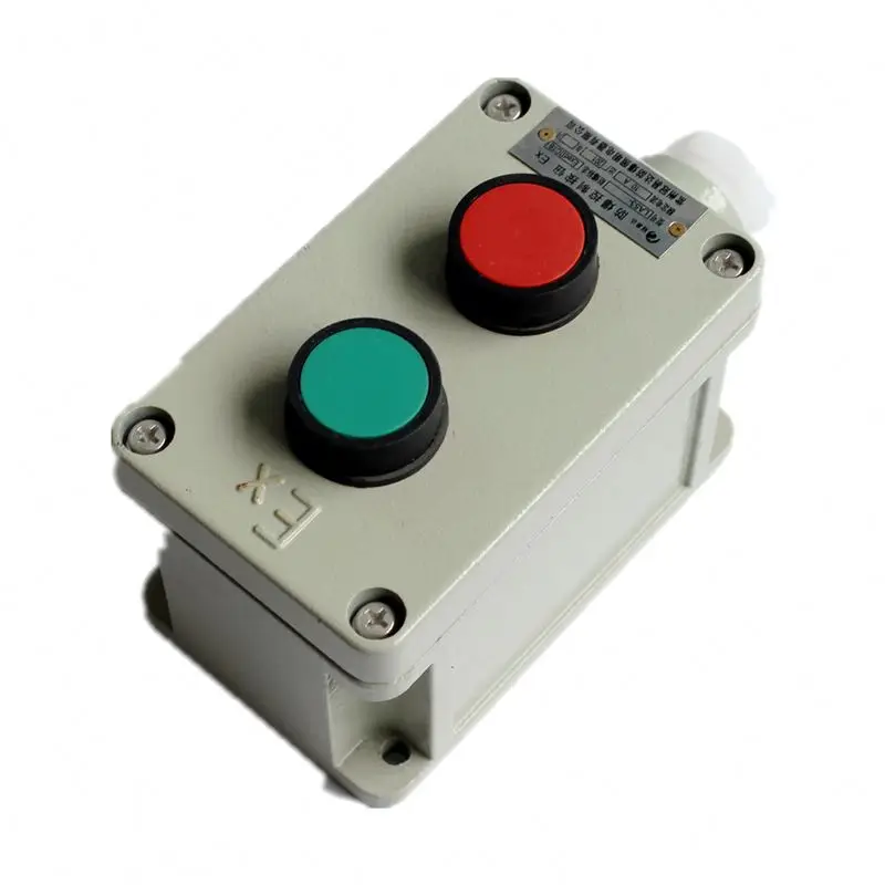 Waterproof round explosion proof control switches push button