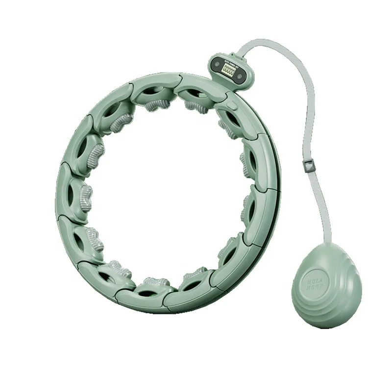 Weighted Hula Fitness Hoop for Adults Weight Loss Smart Exercise Infinity Hoop for Women 20 Detachable Knots Adjustable hoops