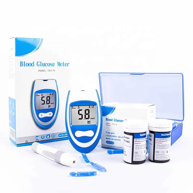 Portable Diabetes Digital Glucometro Hospital Home Medical Blood Sugar Monitor Kit Intelligent Non Invasive Blood Glucose Meter