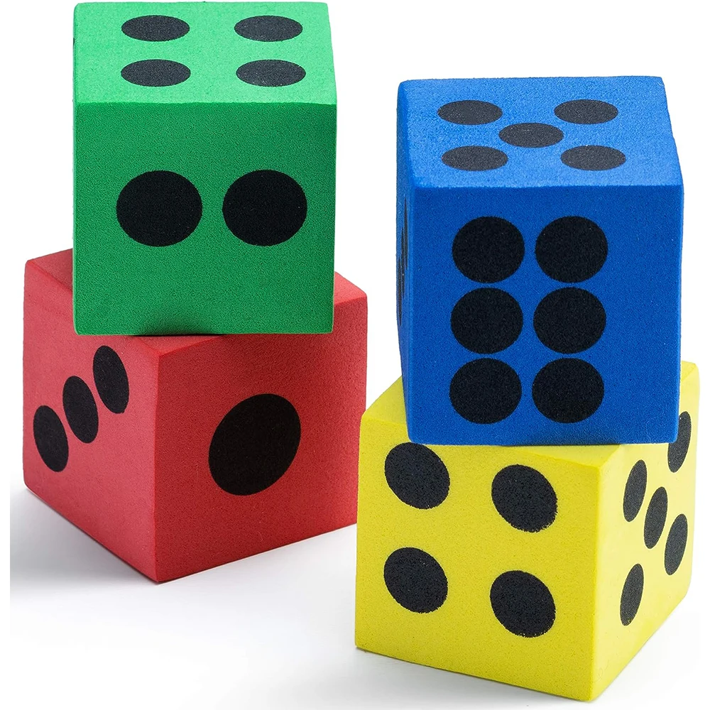 Customized Size Manufactory Colorful Exercise Fitness Soft Foam Cube Dice