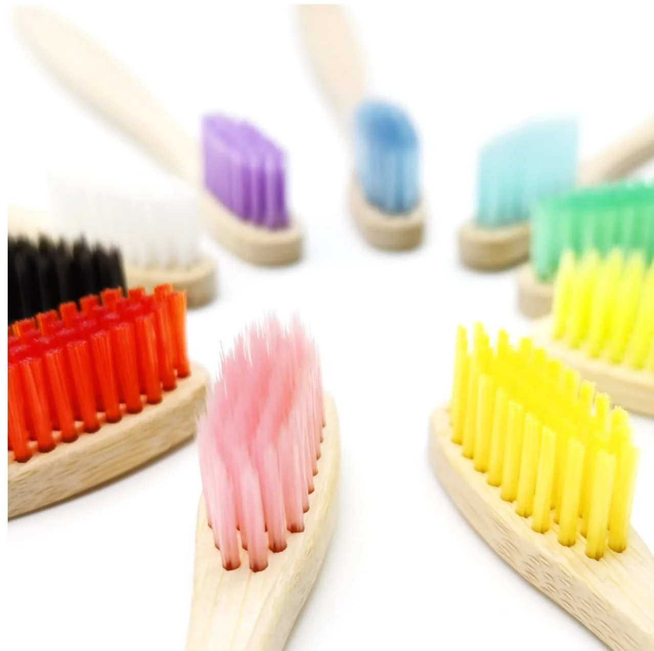 Custom logo or small order adult bamboo toothbrush cheap price organic ECO friendly toothbrush charcoal bristle toothbrush