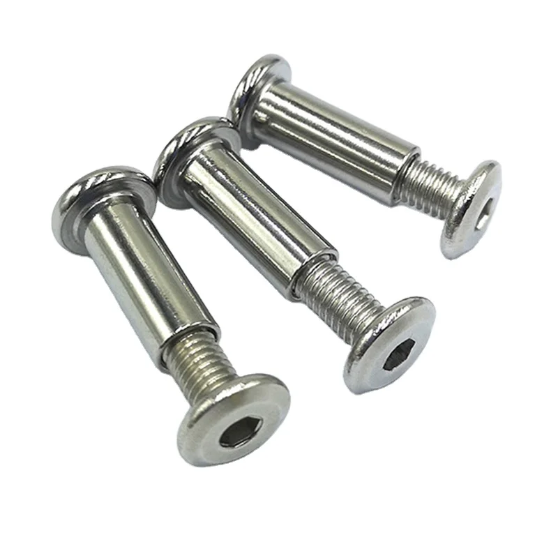 M6 M8 Stainless Steel SUS304 SUS316 Hex Socket Drive Male And Female Chicago Binding Screw