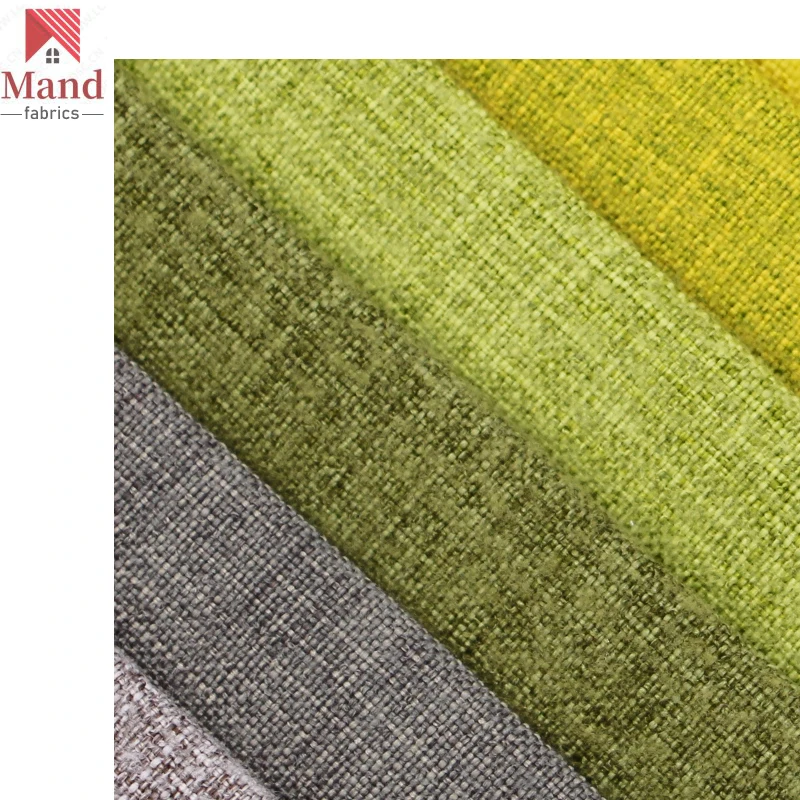 Mand textile producer wholesale cheap modern 100% polyester plain textured fleece cloth ottoman bench linen fabric