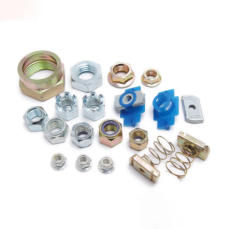 Hex Serrated Flange Dome Cap Nut Insert Square Cage Lock Heavy Coupling Hex Nuts Stainless Steel Weld Hex Flange Nut