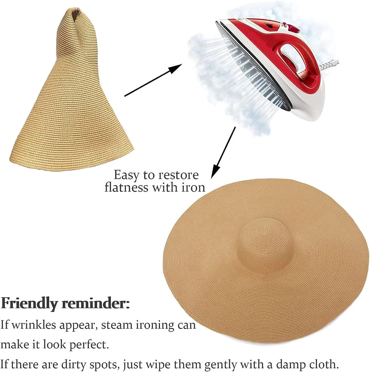 Oversized Beach Straw Hat for Women Fashion Large Wide Brim Visor Hats Handmade Roll Up Floppy Sun Hat for Summer Beach