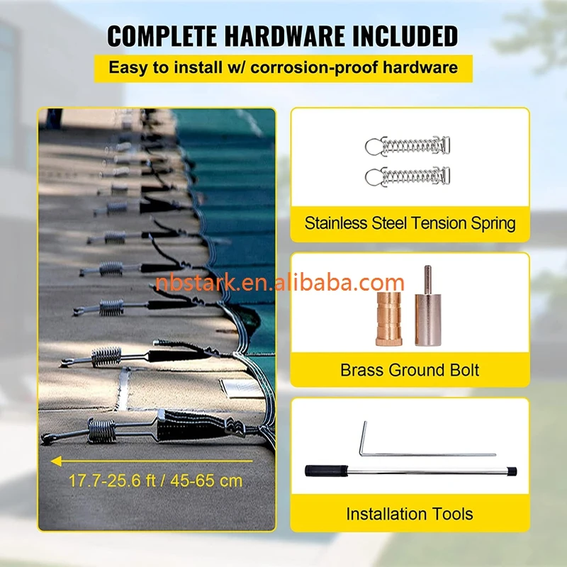 Chinese Factory Pool Inground Outdoor Swimming Pool Cover Fits for Rectangle Swimming Pool