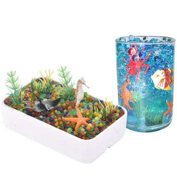 Новые детские паровые игрушки, капли, игрушки «сделай сам», сенсорное ведро для океана, тематический парк, морские животные, Детские обучающие игрушки, 60 шт.